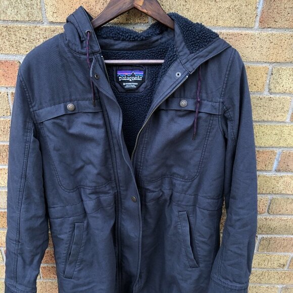 Patagonia Insulated Prarie Dawn Parka Fleece Lined Coat Medium - Picture 9 of 9